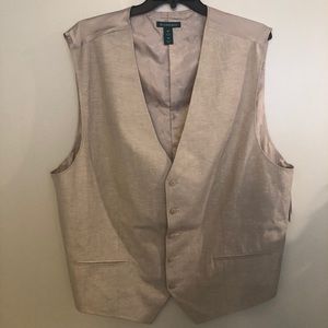 Mens Cubavera linen vest